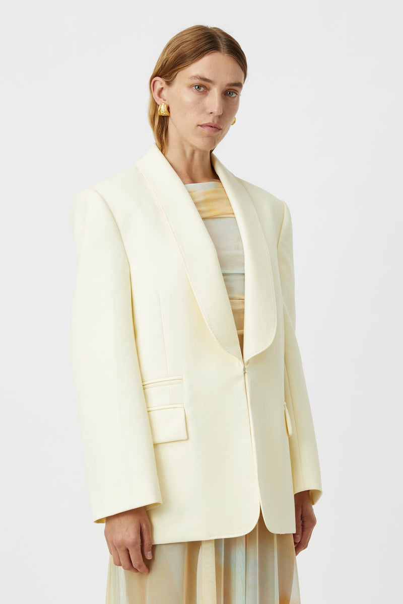 Solange Blazer in Lemon Yellow - CAMILLA AND MARC® C&M