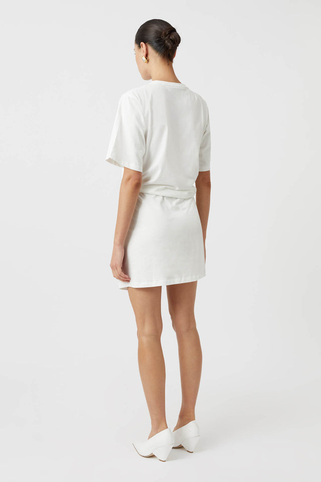 Anani Cotton Tee Dress in Soft White CAMILLA AND MARC C M