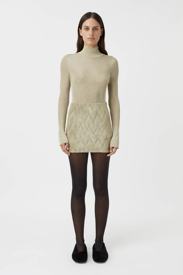 Champagne turtleneck hotsell