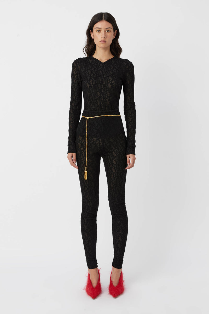 Elda Lace Leggings in Black - CAMILLA AND MARC® C&M