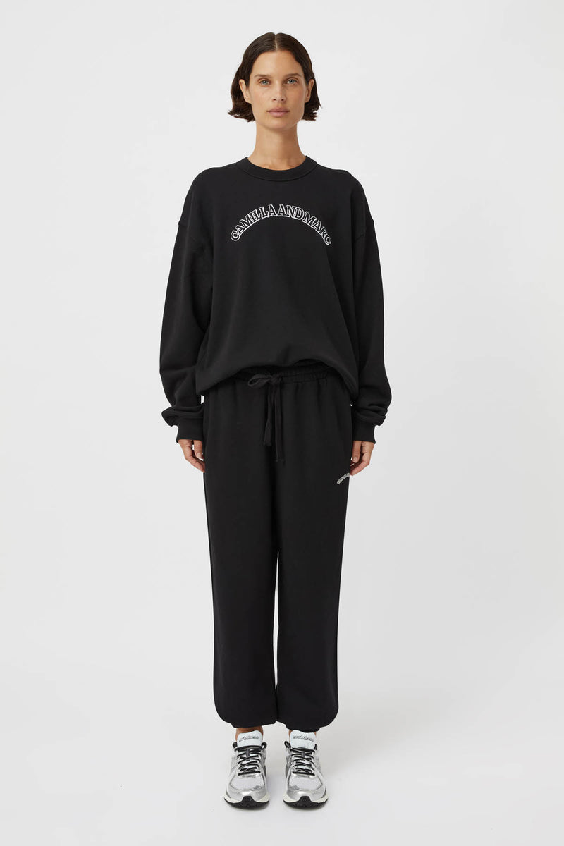 Myla Fleece Tracksuit Trackpant in Black - CAMILLA AND MARC® C&M