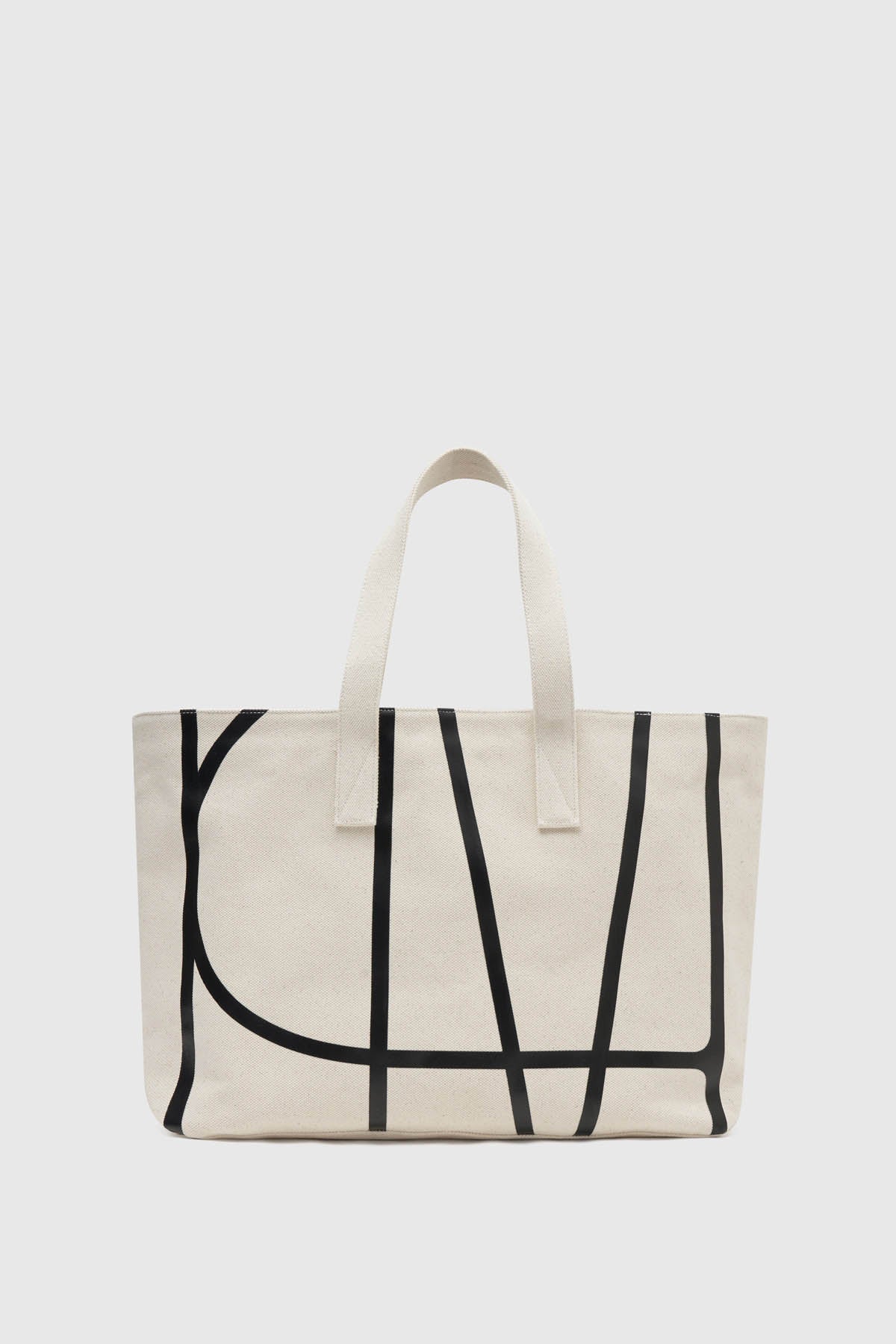 Black canvas tote discount bag off white