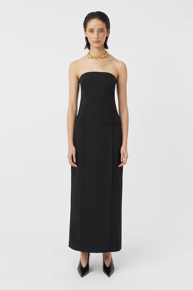 Triomphe Maxi Dress in Black CAMILLA AND MARC C M