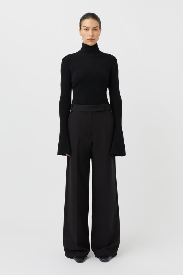 Black Sharp Tailored Linen Pant – Nique Clothing