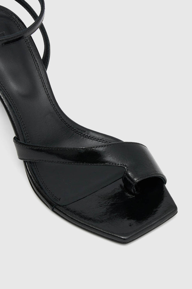 Cherie Leather Heel in Black and White CAMILLA AND MARC C M