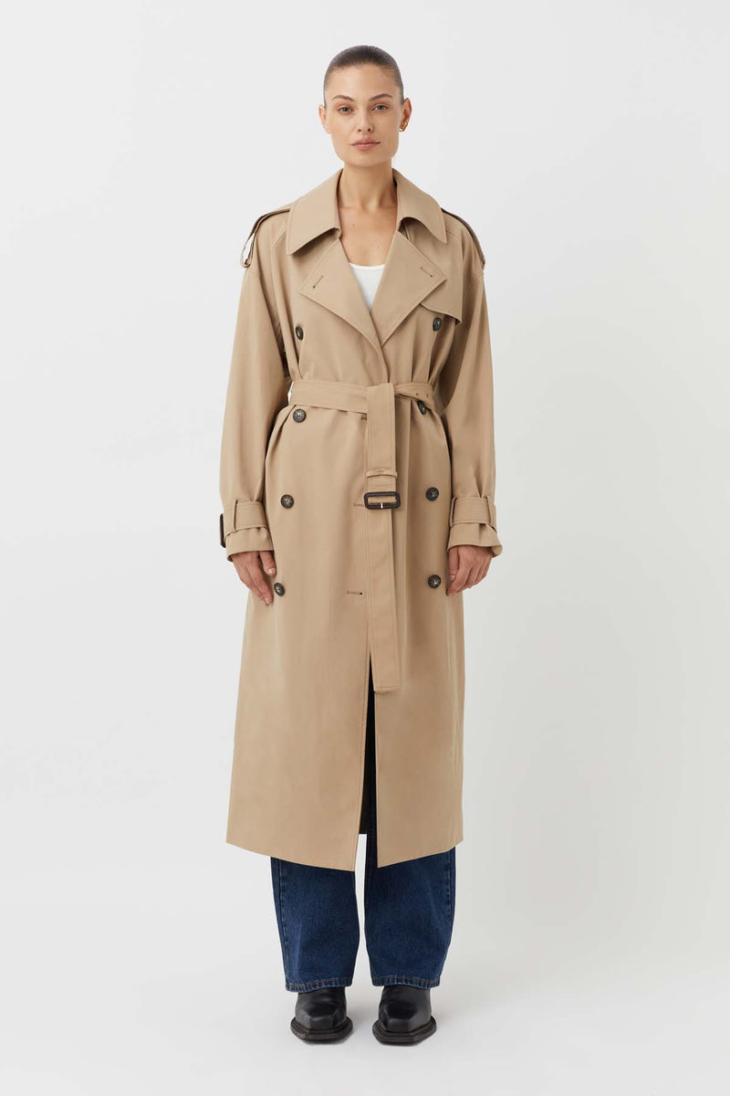 Evans Women's Trench Coat In Sand - CAMILLA AND MARC® Official | C&M