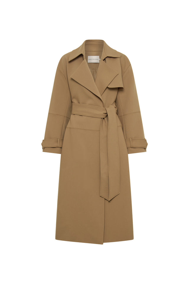 Mackinley Trench Coat in Camel Brown - CAMILLA AND MARC® C&M