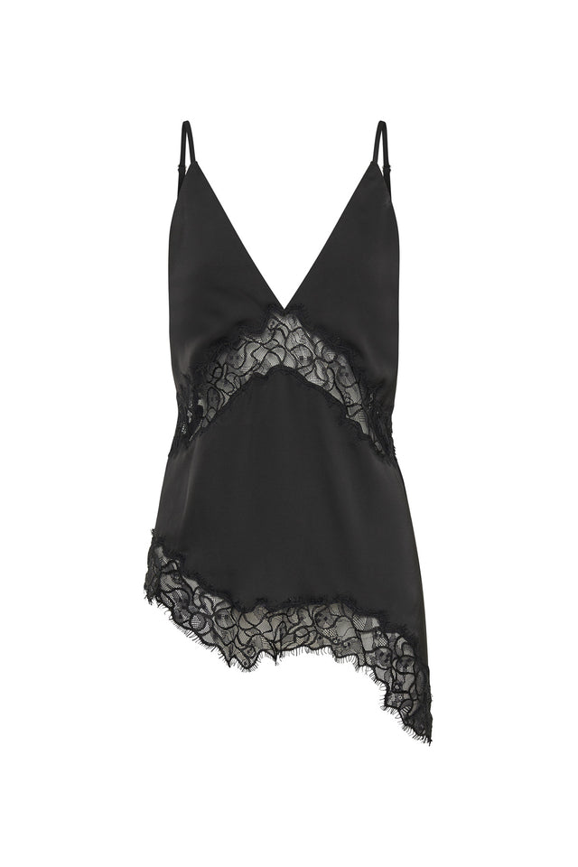 A Peek Behind the Lace Cami in Black